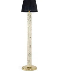 Fornasetti Solitario Stehlampe Schwarz