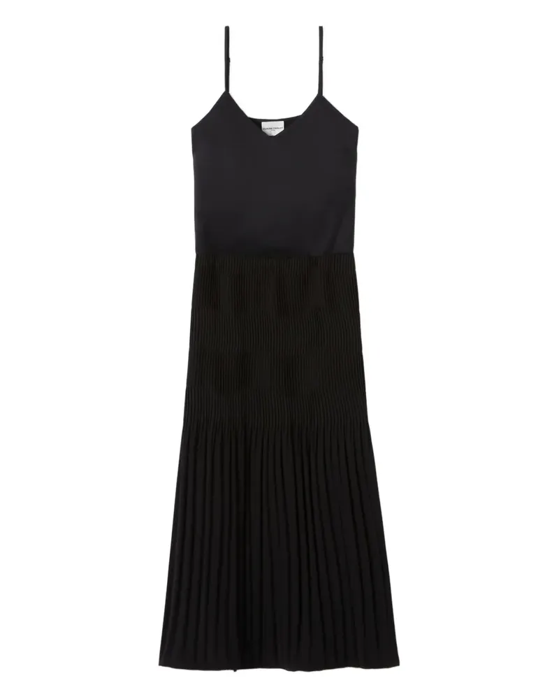 Claudie Pierlot Midikleid mit Einsätzen - Schwarz Schwarz