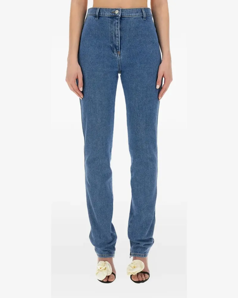 Magda Butrym belt-loop buttoned jeans - Blau Blau