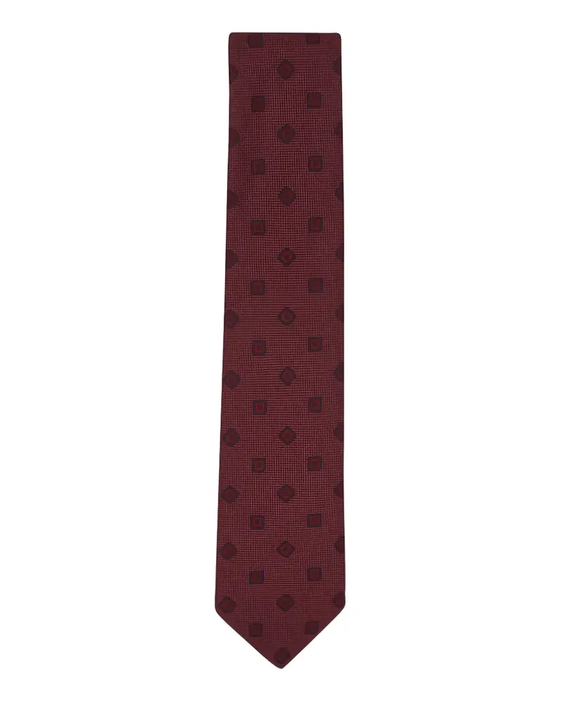 Brioni Krawatte mit geometrischem Print - Rot Rot