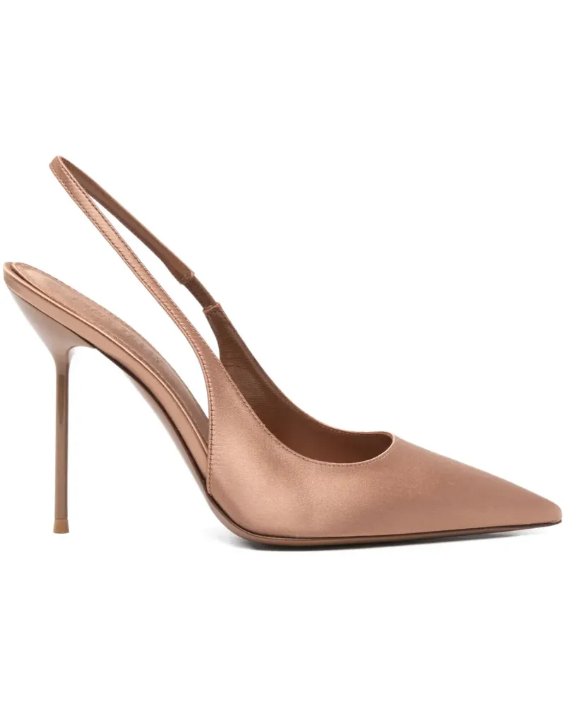 Paris Texas 105mm Lidia slingback stiletto pumps - Nude Nude