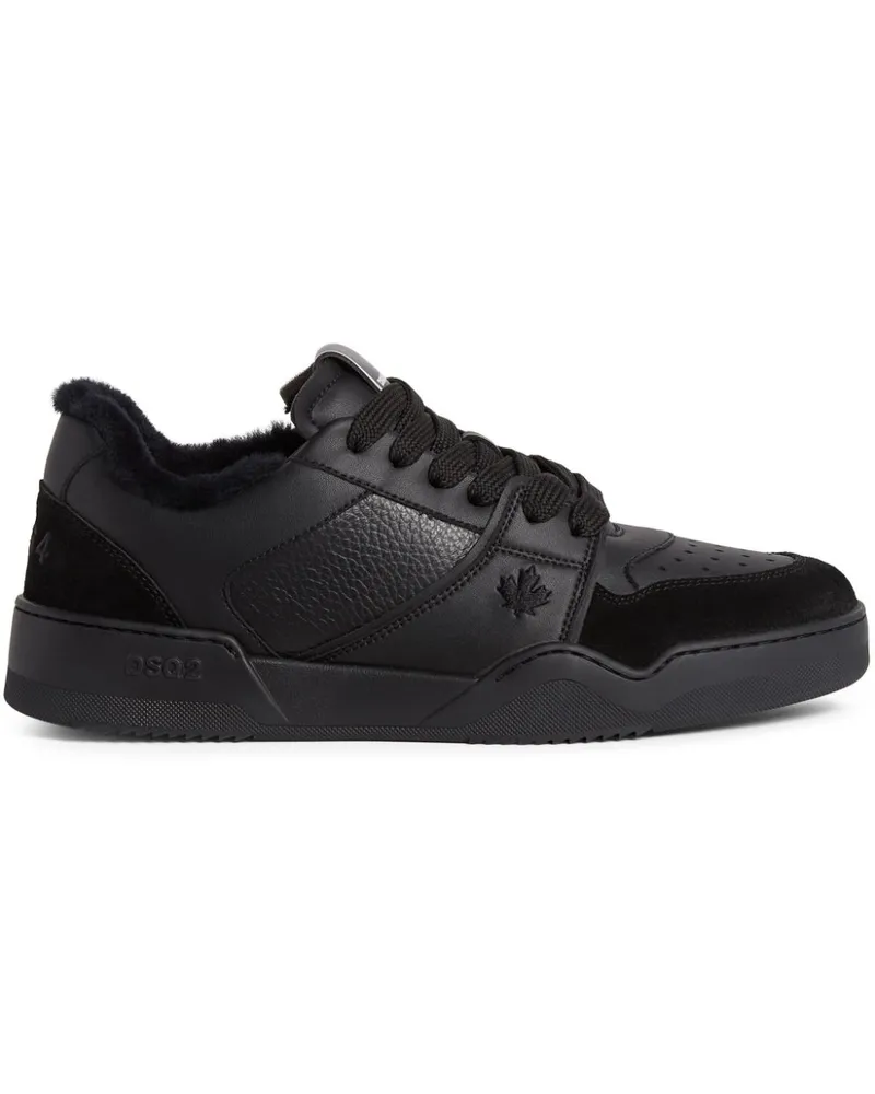 Dsquared2 Skate Sneakers mit Schnürung - Schwarz Schwarz