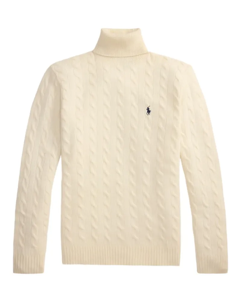 Ralph Lauren cable-knit turtleneck sweater - Nude Nude