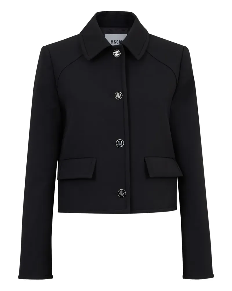 MSGM Geknöpfte Jacke - Schwarz Schwarz