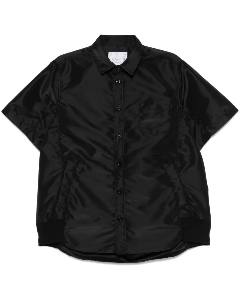 Sacai Klassisches Hemd Schwarz