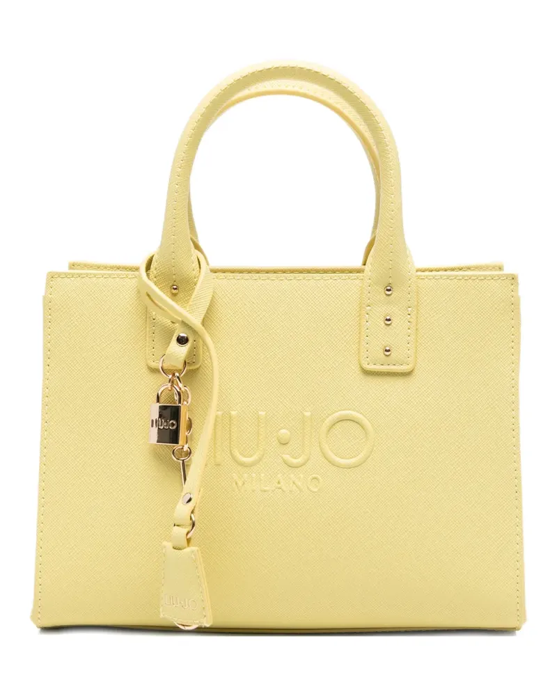 Liu Jo small logo-embossed tote bag - Gelb Gelb