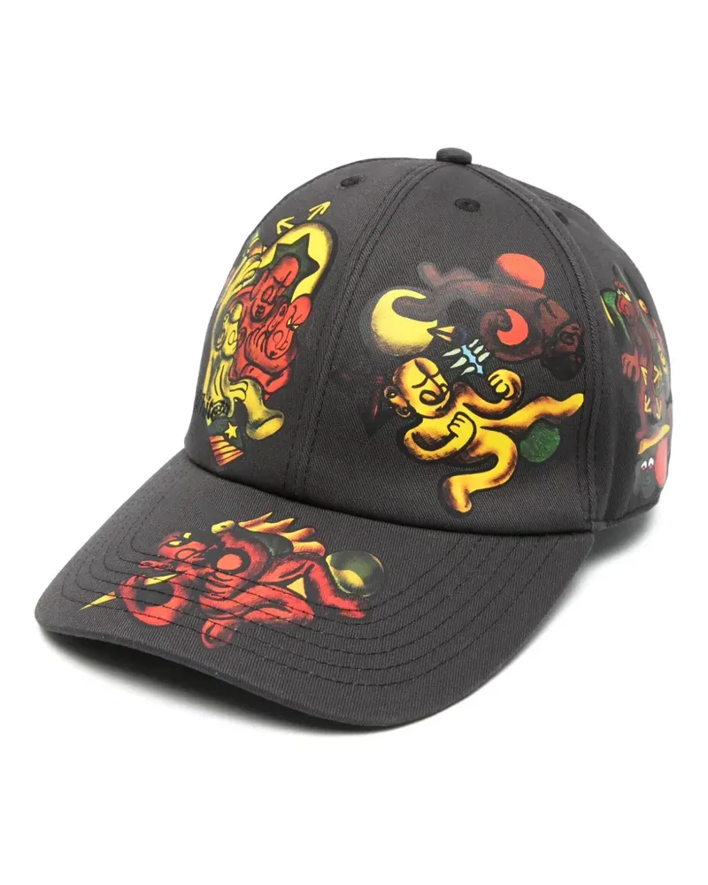 OFF-WHITE Baseballkappe mit Nana-Print - Schwarz Schwarz