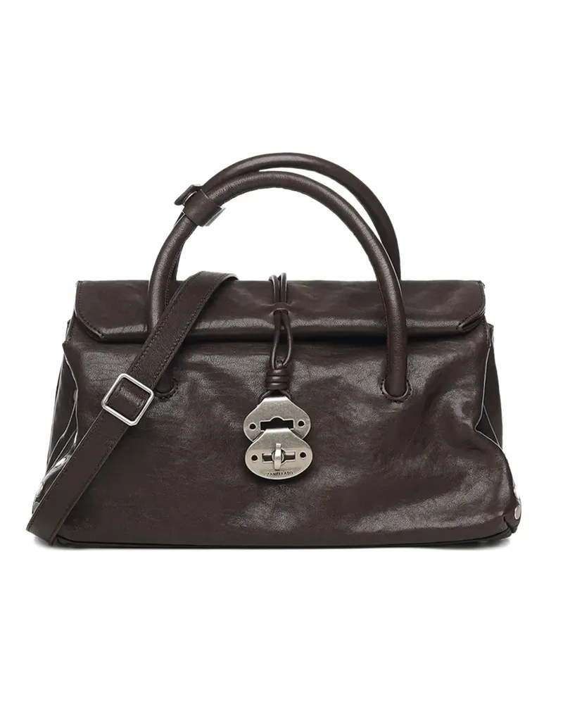 Zanellato DOTTA® Tote Bag mit Nieten - Braun Braun