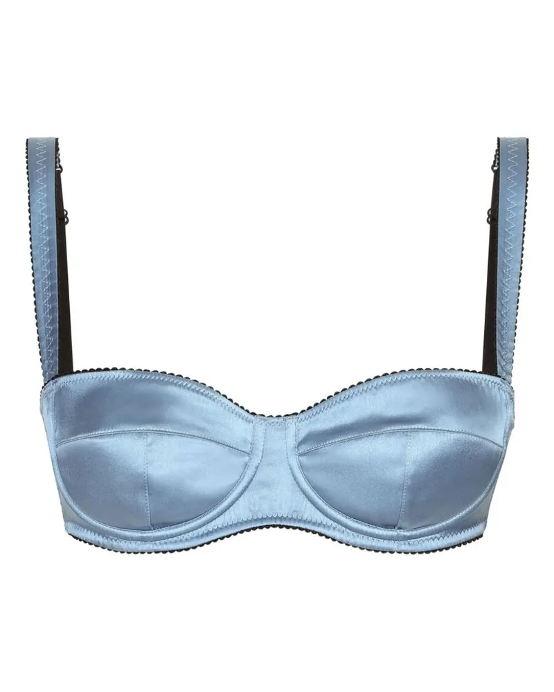 Dolce & Gabbana Balconette-BH aus Satin - Blau Blau