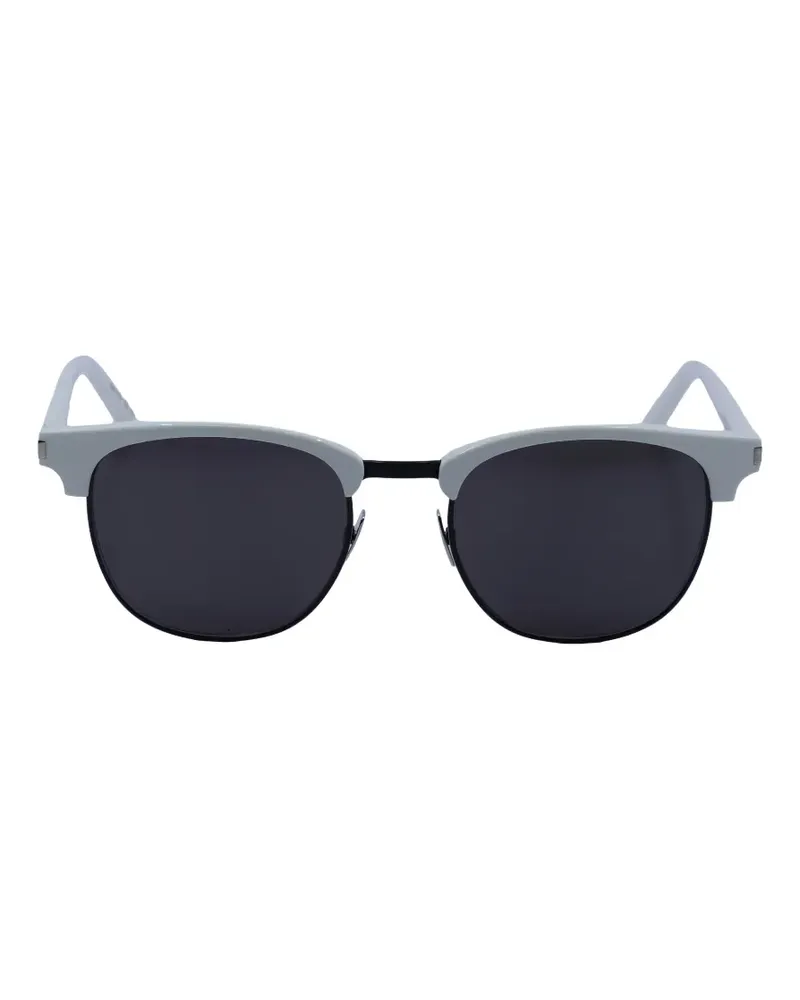 Saint Laurent round-frame sunglasses - Weiß Weiß