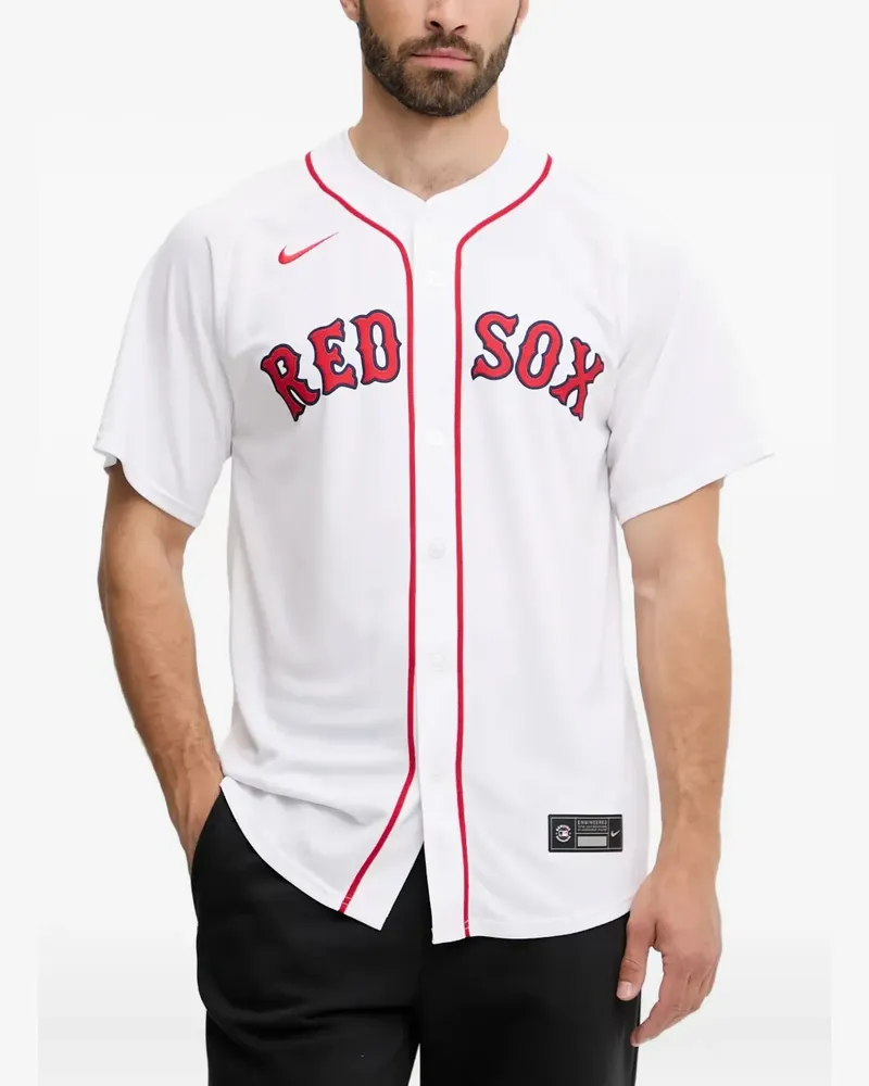 Nike x Boston Red Sox Button-down-Baseballhemd - Weiß Weiß