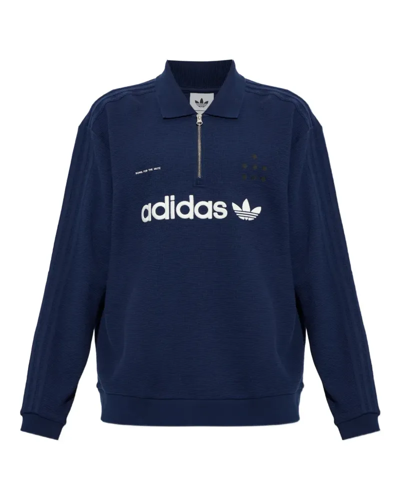 adidas x Song For The Mute ADI008 long-sleeve polo shirt - Blau Blau