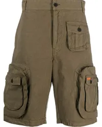 Heron Preston Cargo-Shorts mit Logo-Patch Grün