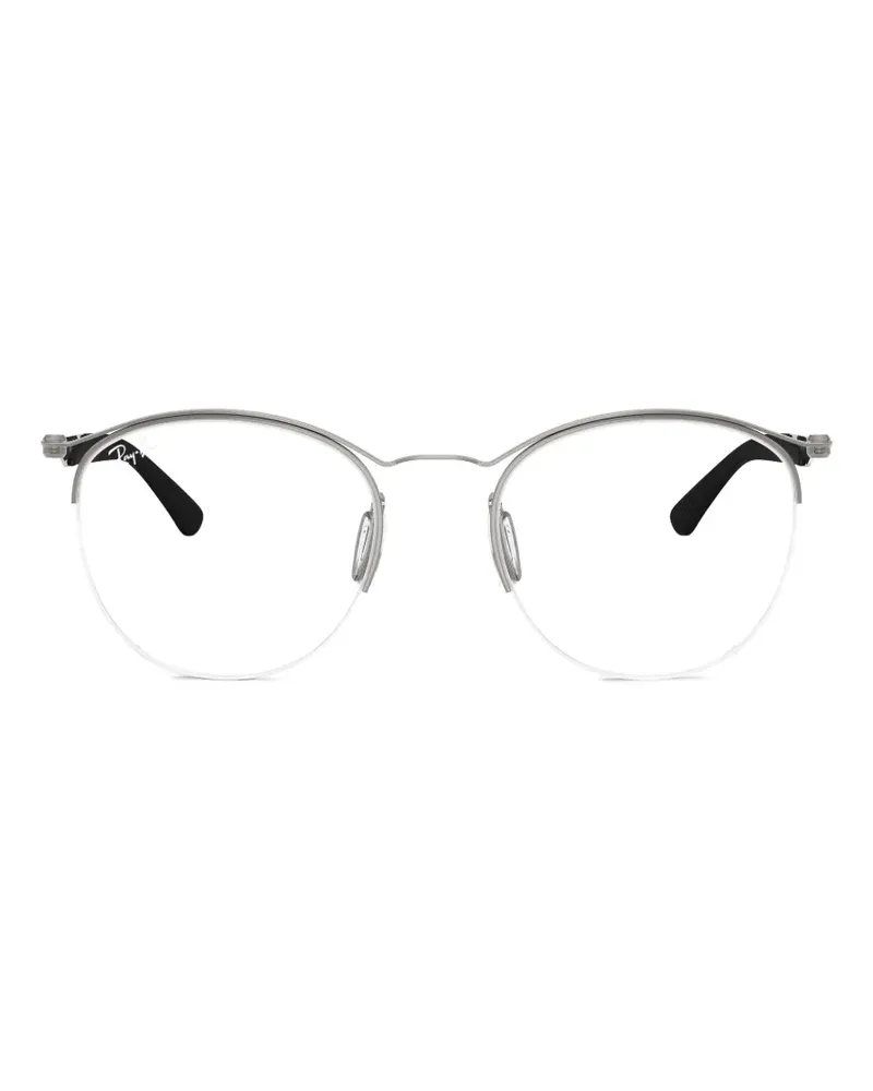 Ray Ban Halbrandbrille mit runden Gläsern - Silber Silber