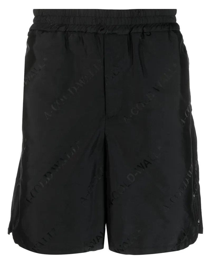 ACW* Shorts mit Monogramm-Print Schwarz