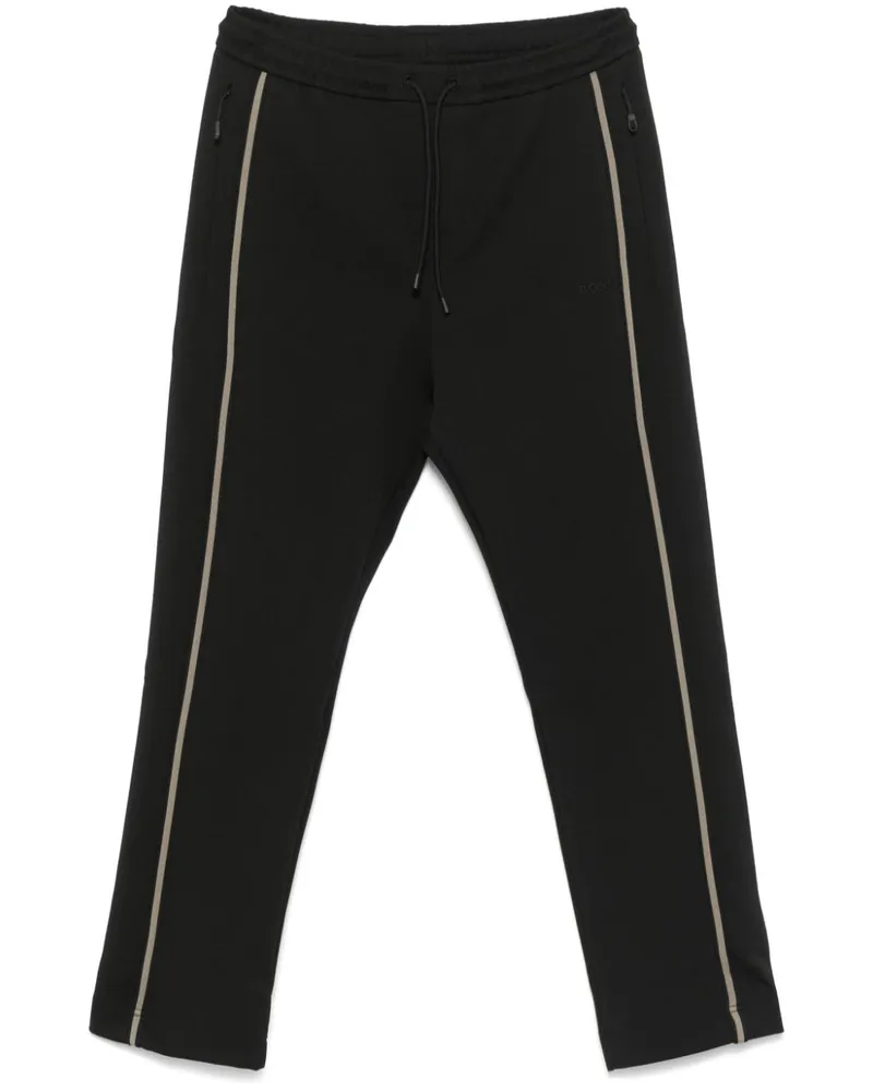 HUGO BOSS Jogginghose mit Besatzstreifen - Schwarz Schwarz