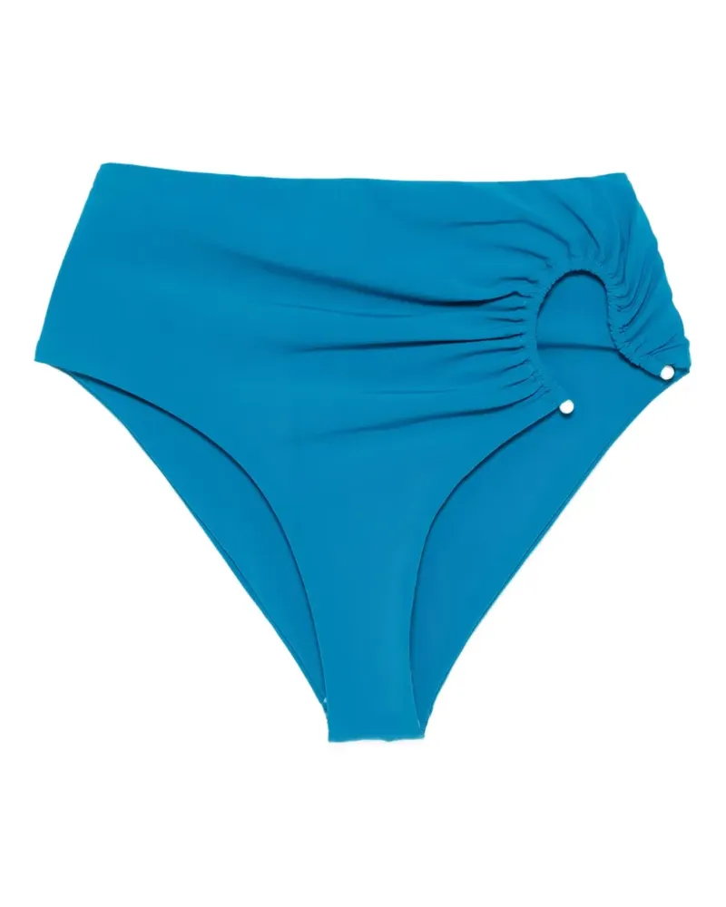 Christopher Esber ring-detail high-waisted bikini bottoms - Blau Blau