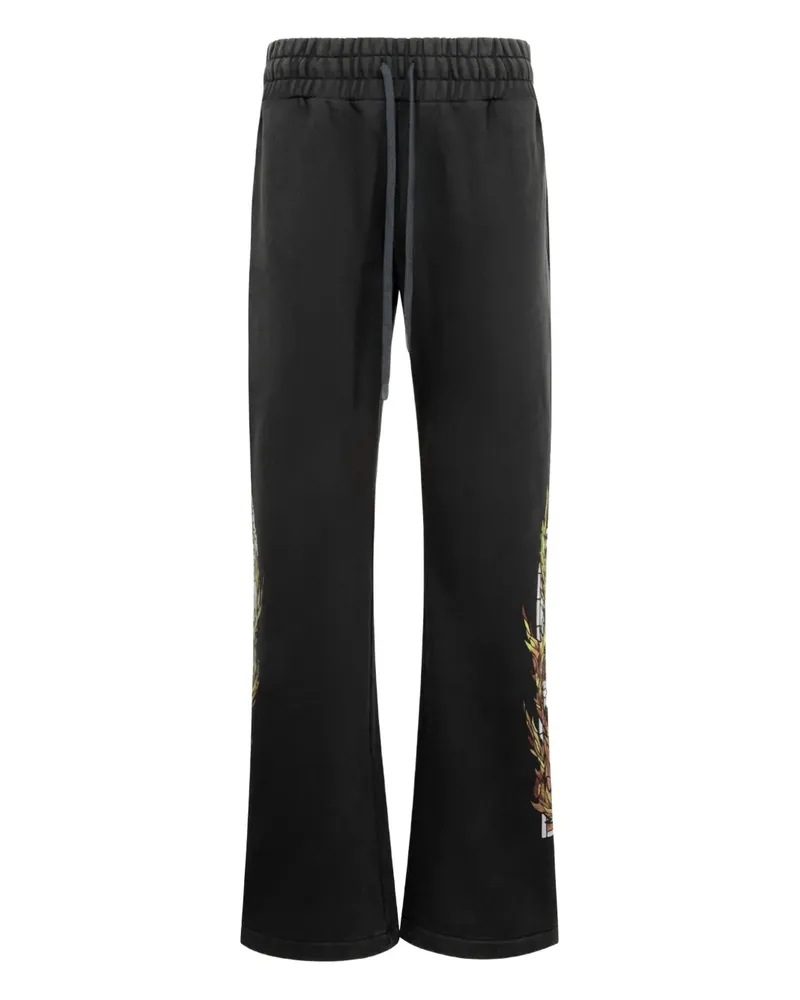 WHO DECIDES WAR Flame Glass Jogginghose - Schwarz Schwarz