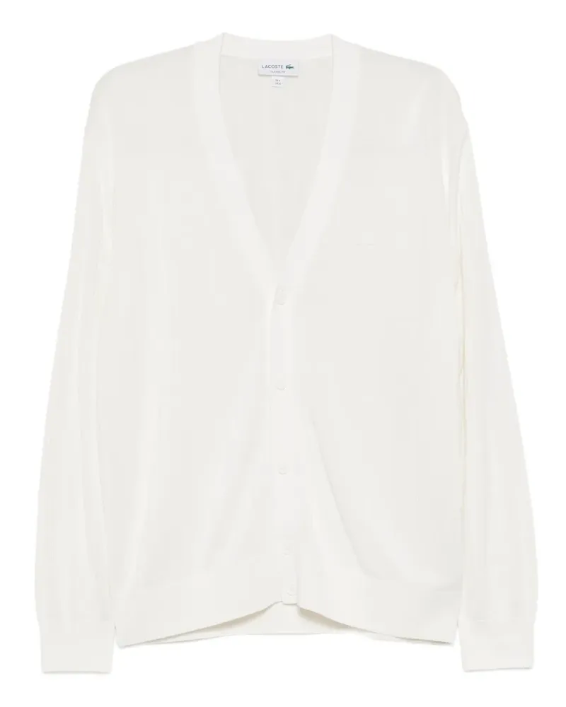 Lacoste Cardigan mit Logo-Patch - Nude Nude