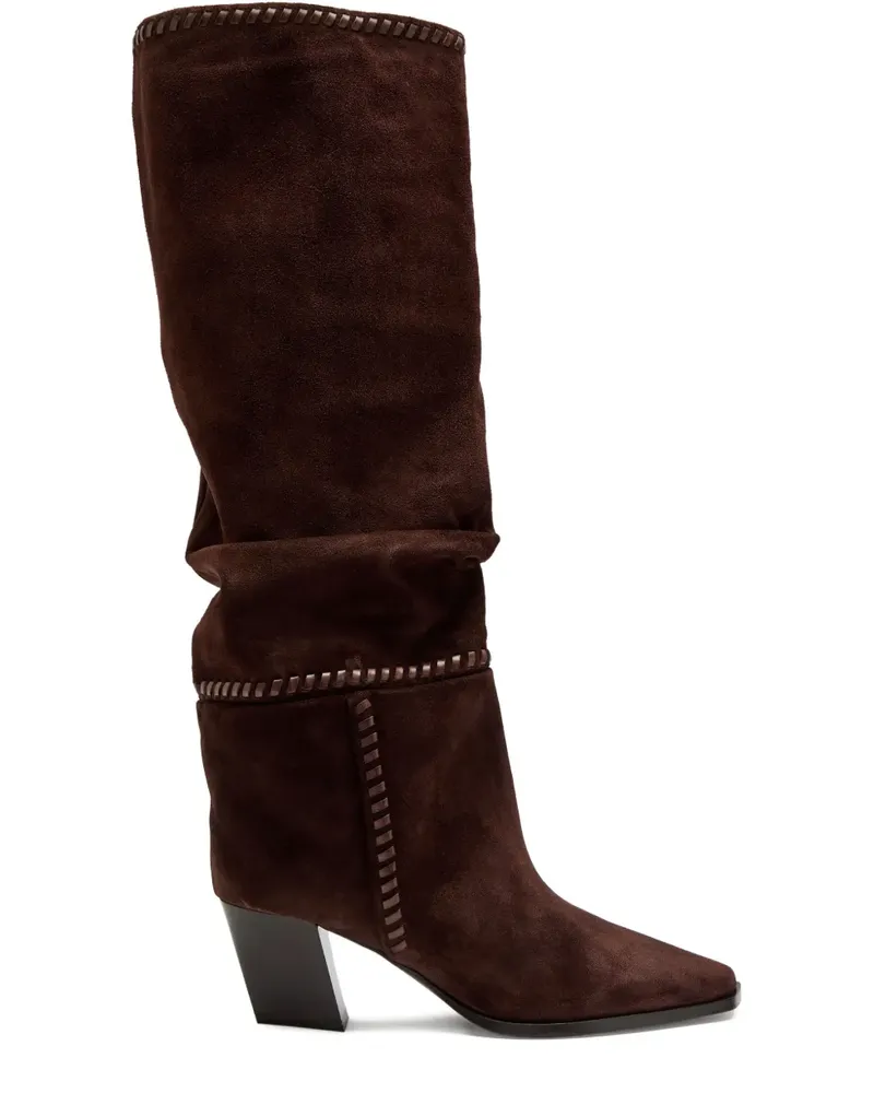 Jimmy Choo Stiefel mit eckiger Kappe - Braun Braun