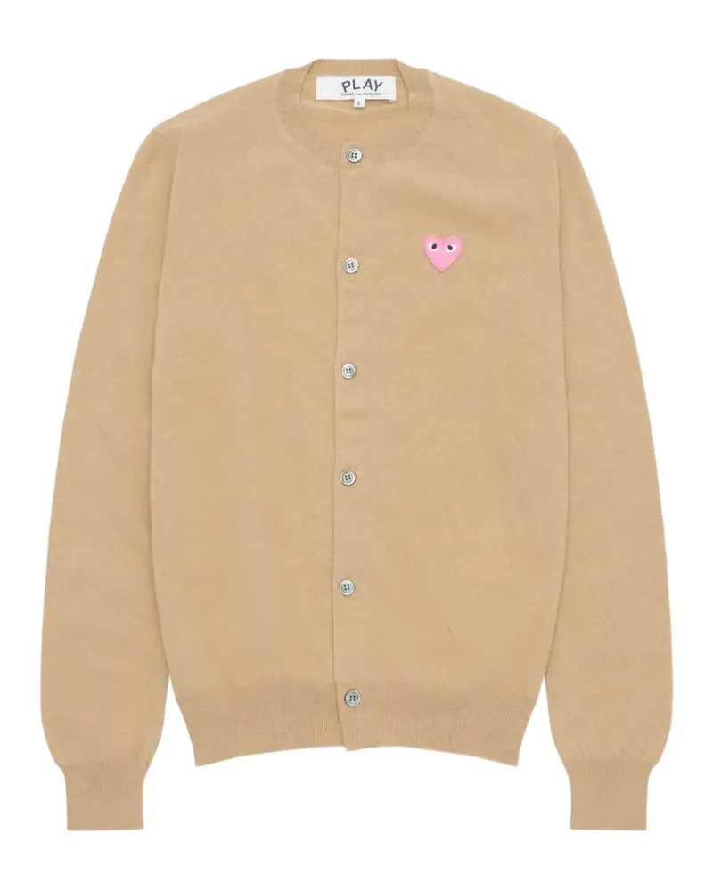 Comme des Garçons Cardigan mit Herz-Patch - Braun Braun