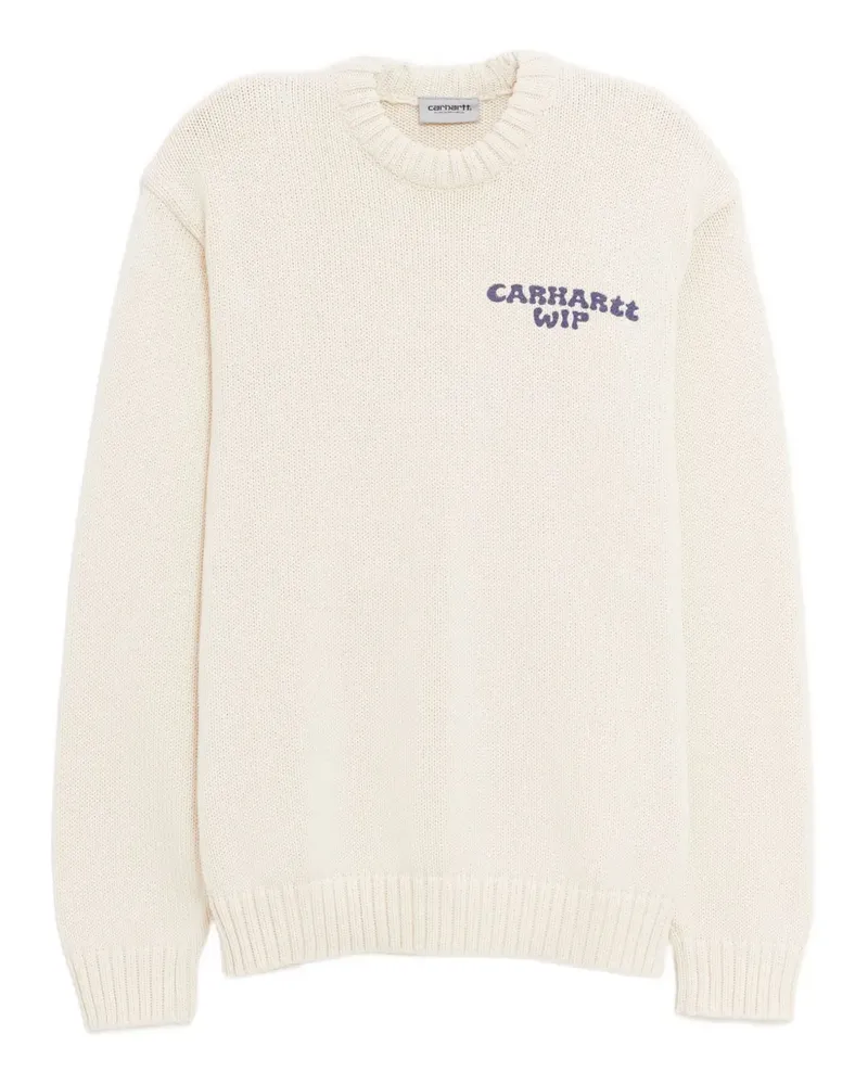 Carhartt WIP Anglistic Pullover mit Logo-Print - Weiß Weiß