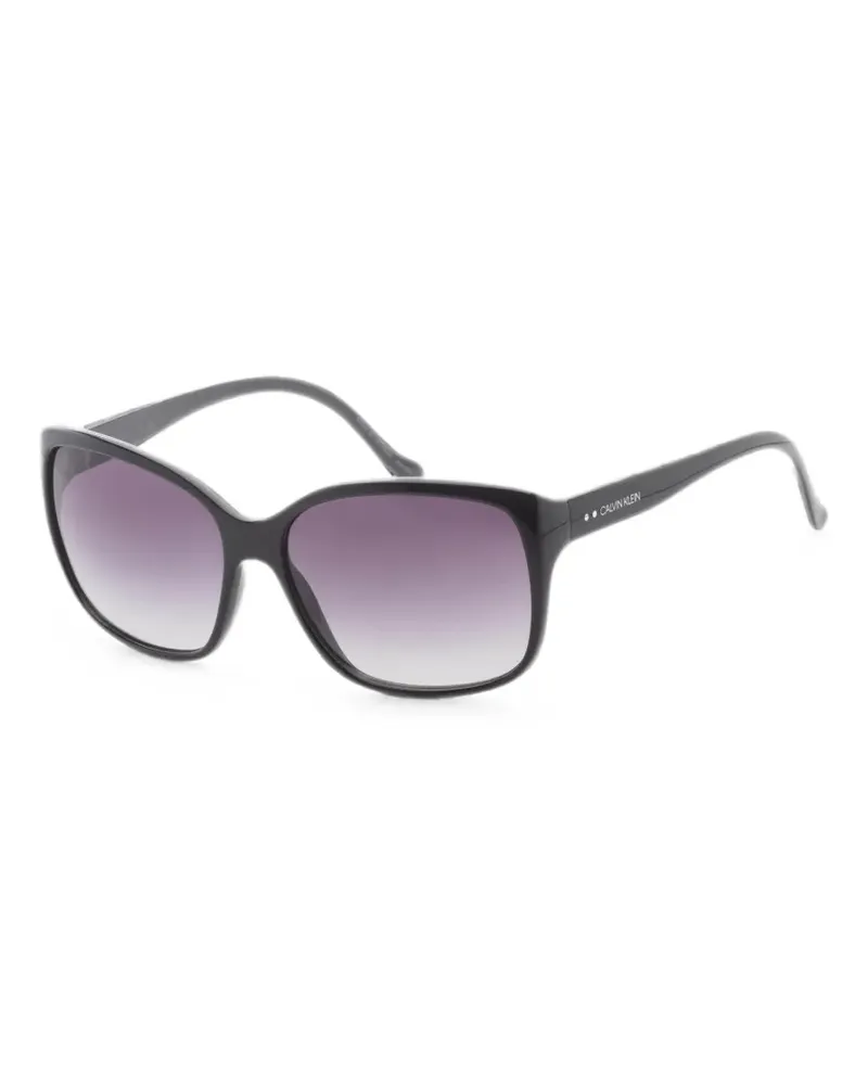 Calvin Klein Sonnenbrille mit eckigem Gestell - Schwarz Schwarz
