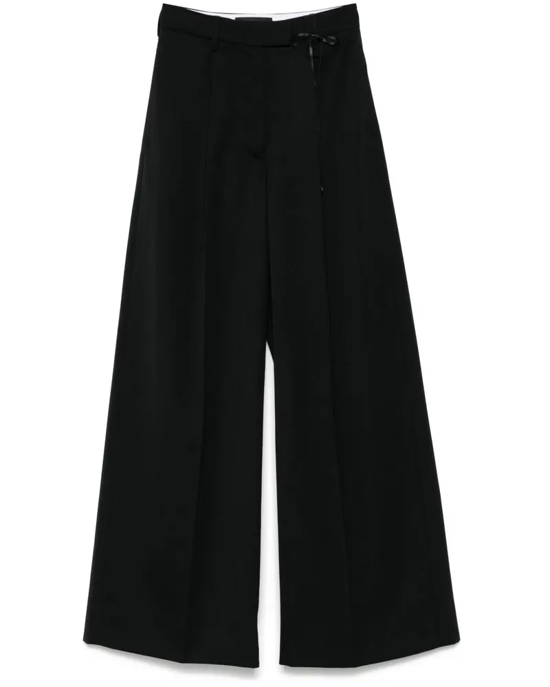 Simone Rocha Puddle-Hose mit weitem Bein - Schwarz Schwarz