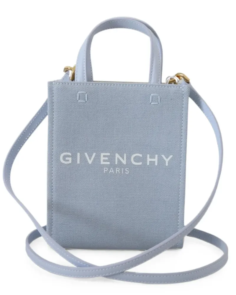Givenchy Mini Tote Bag mit Logo-Print - Blau Blau