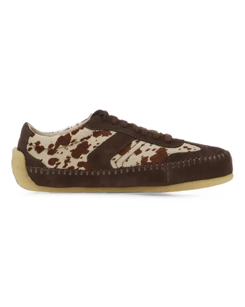 Clarks Tor Low animal-print sneakers - Braun Braun