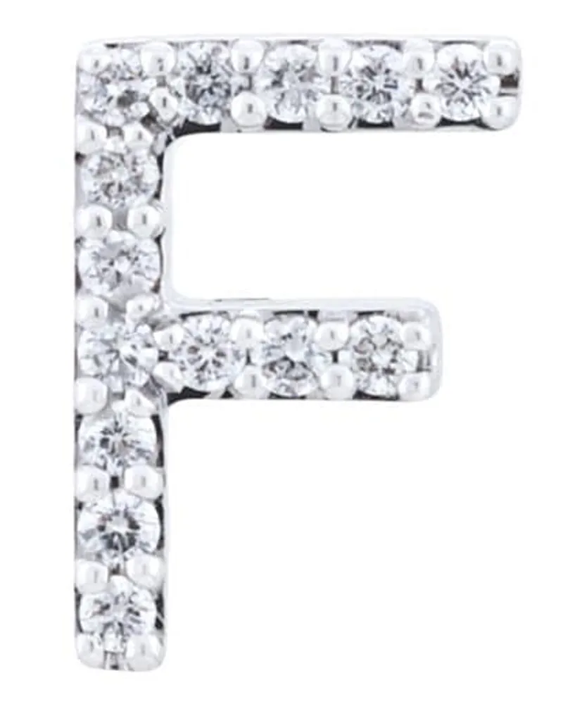 Alinka 18kt ' ID' Weißgoldohrstecker - Metallic Metallic