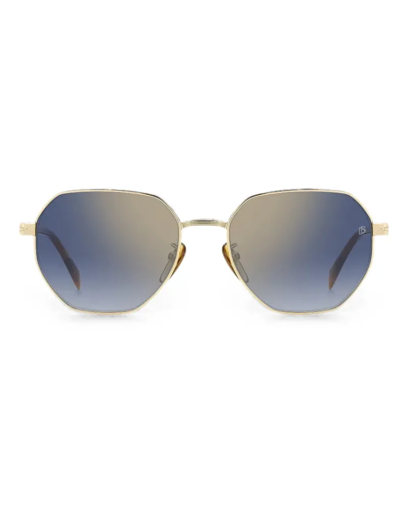 EYEWEAR by DAVID BECKHAM Sonnenbrille mit geometrischem Gestell - Gold Gold