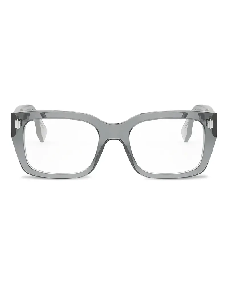 Fendi Brille mit eckigem Gestell - Grau Grau