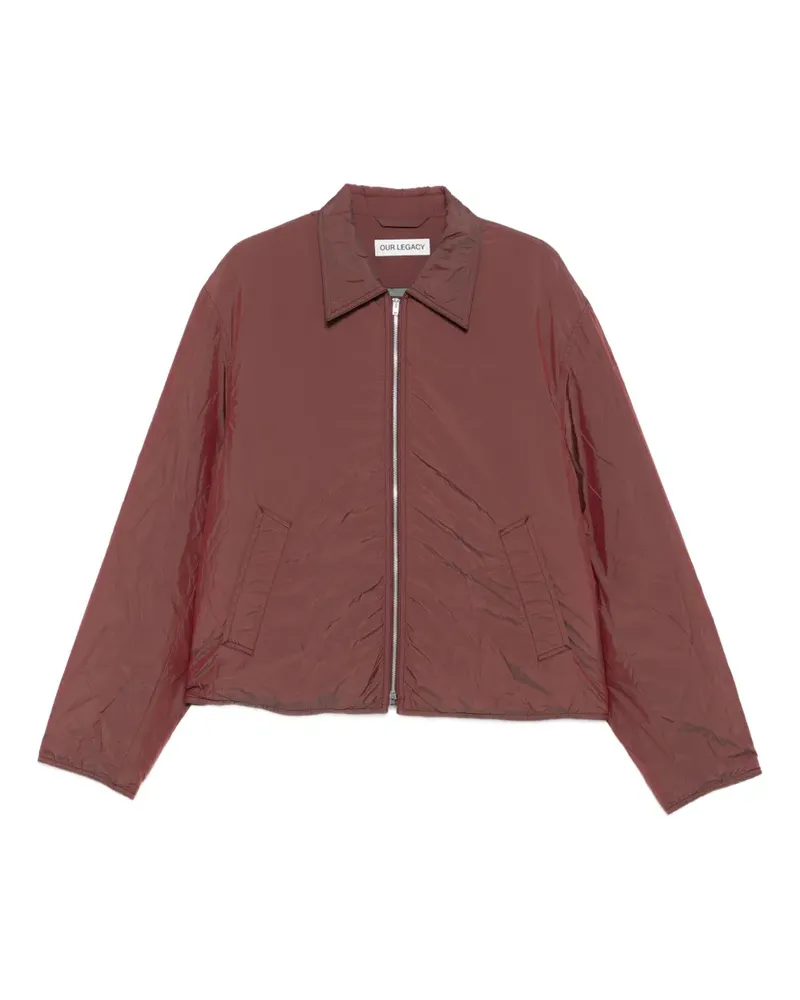 Our Legacy Hemdjacke mit Reißverschluss - Rot Rot