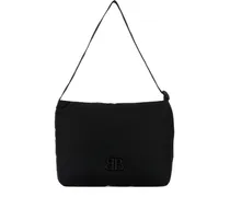Gesteppte Monaco Schultertasche - Schwarz