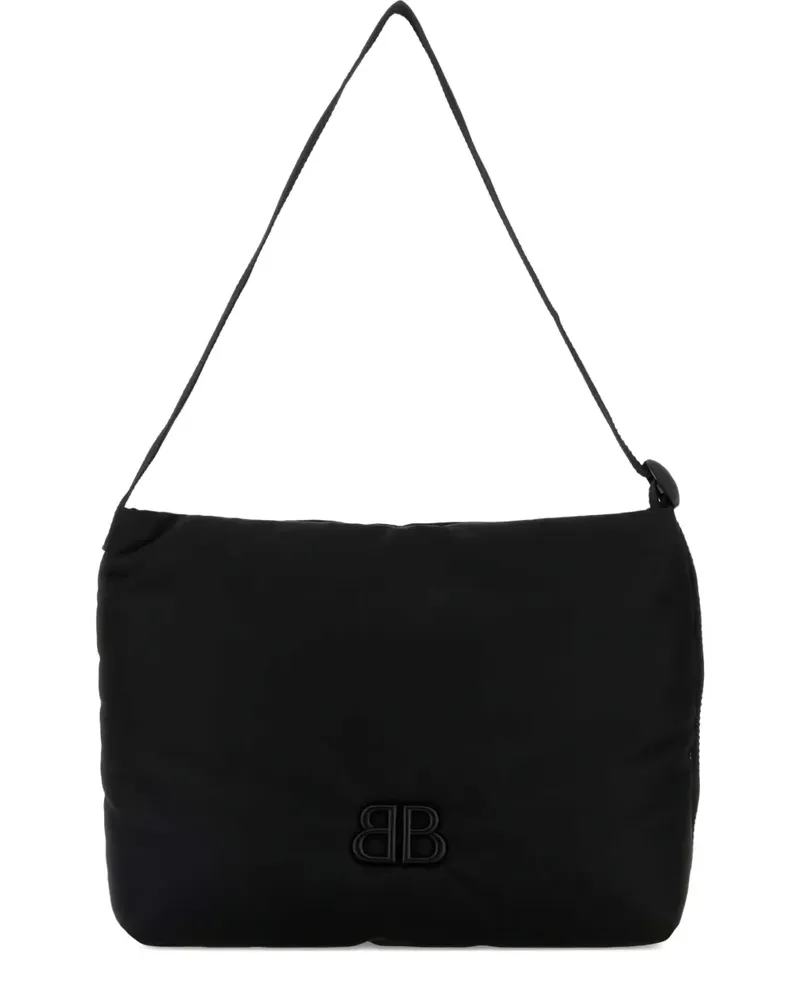 Balenciaga Gesteppte Monaco Schultertasche - Schwarz Schwarz