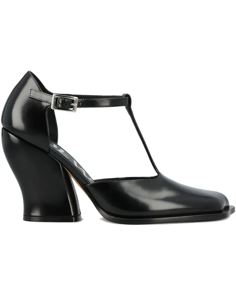 Loewe 90mm Onda T-bar pumps - Schwarz Schwarz