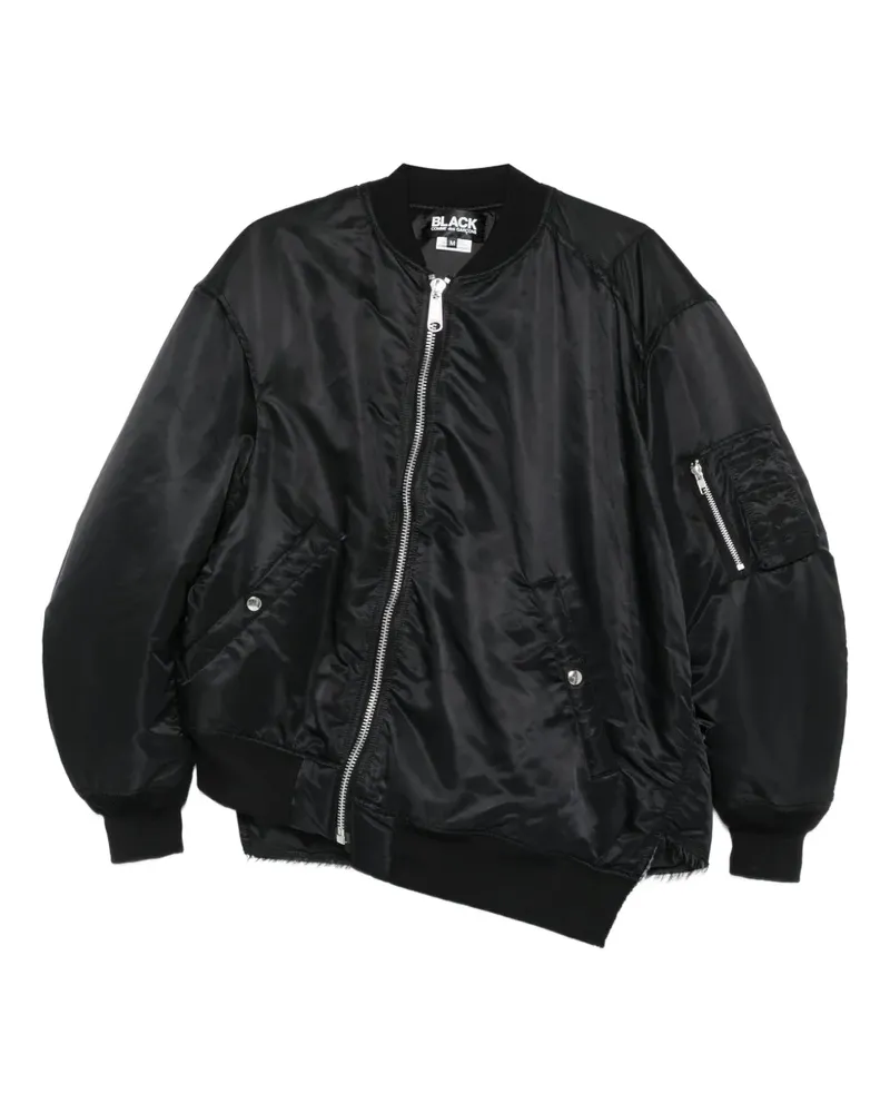 Comme des Garçons Asymmetrische MA-1 Bomberjacke - Schwarz Schwarz