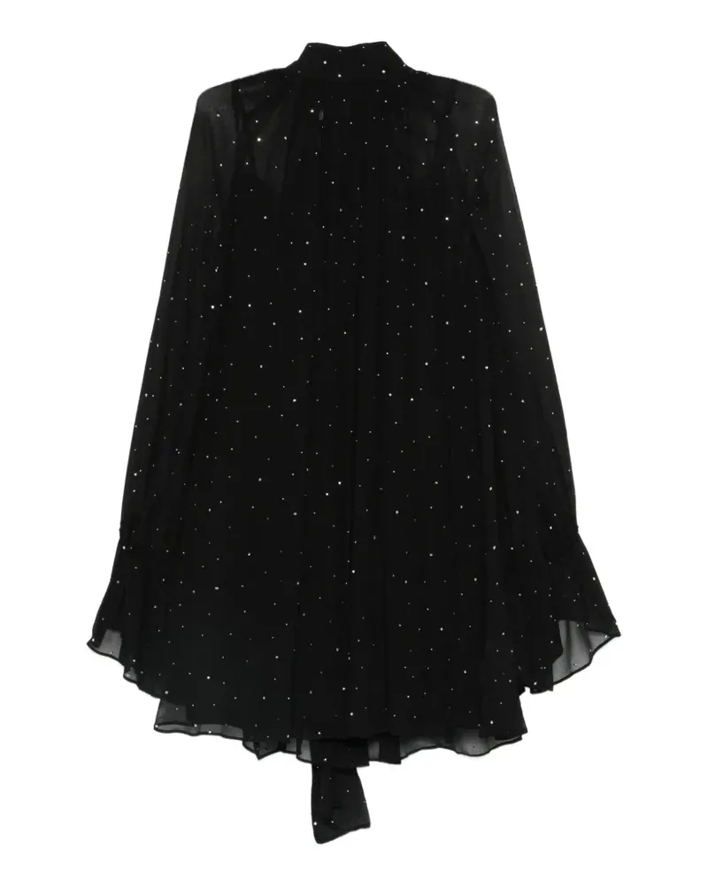 STAUD Roux Minikleid mit Schnürung - Schwarz Schwarz