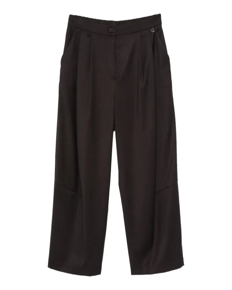 Dixie pleated straight-leg trousers - Braun Braun