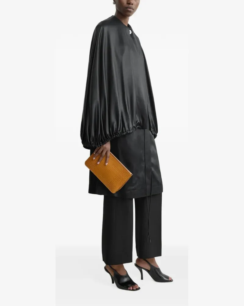 Totême Clutch in Kroko-Optik - Orange Orange
