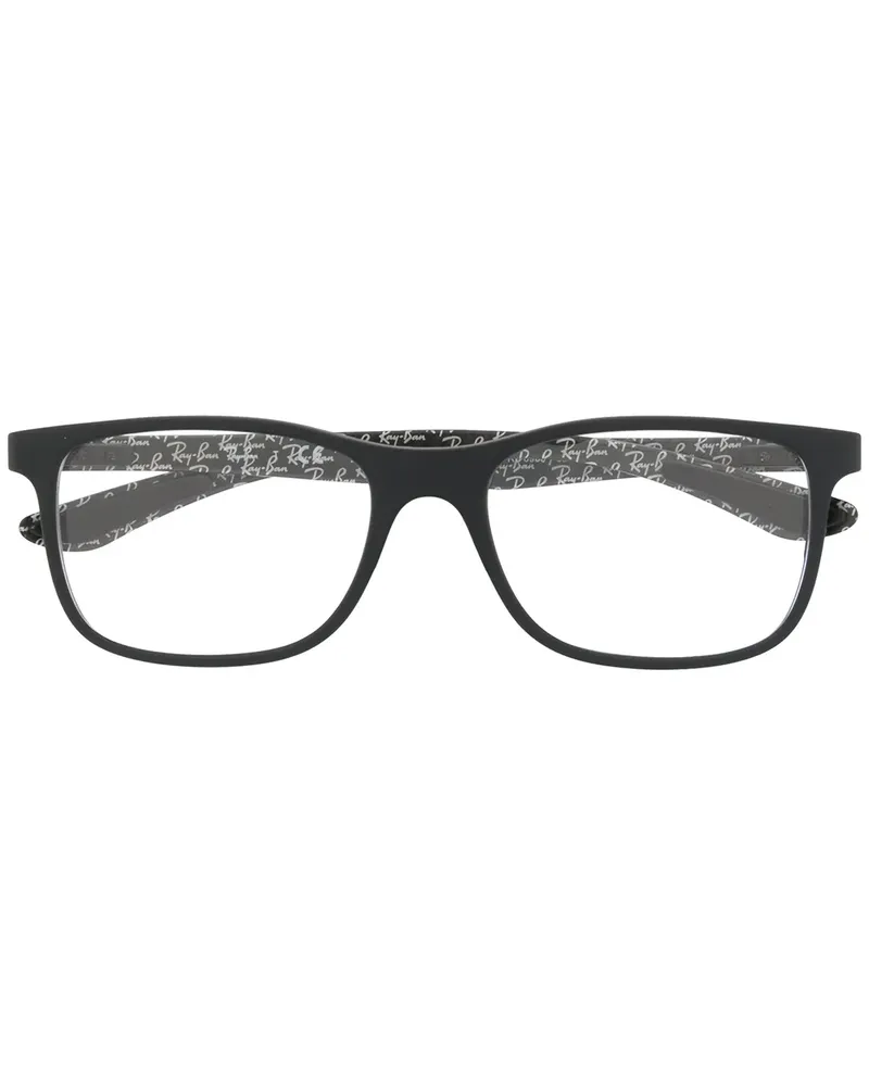 Ray Ban Eckige Brille - Schwarz Schwarz