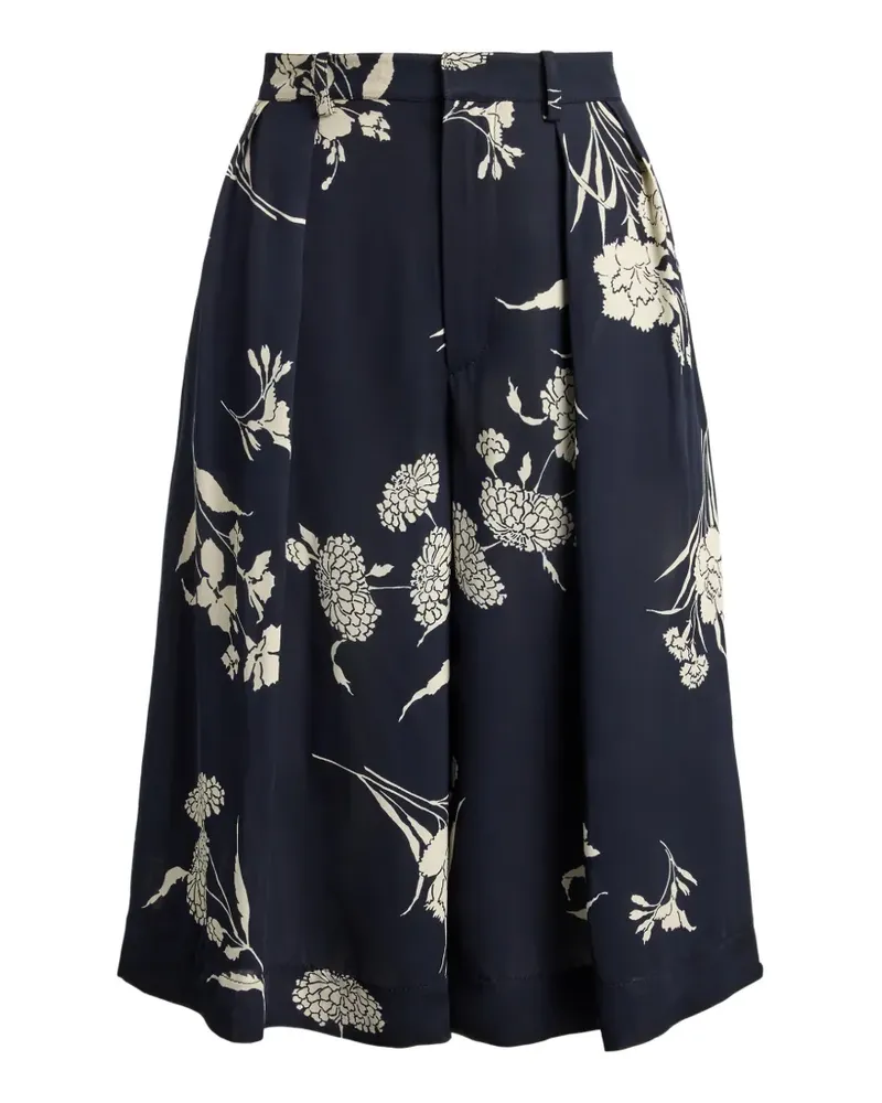 Ralph Lauren Avery Shorts in A-Linie mit Blumen - Schwarz Schwarz