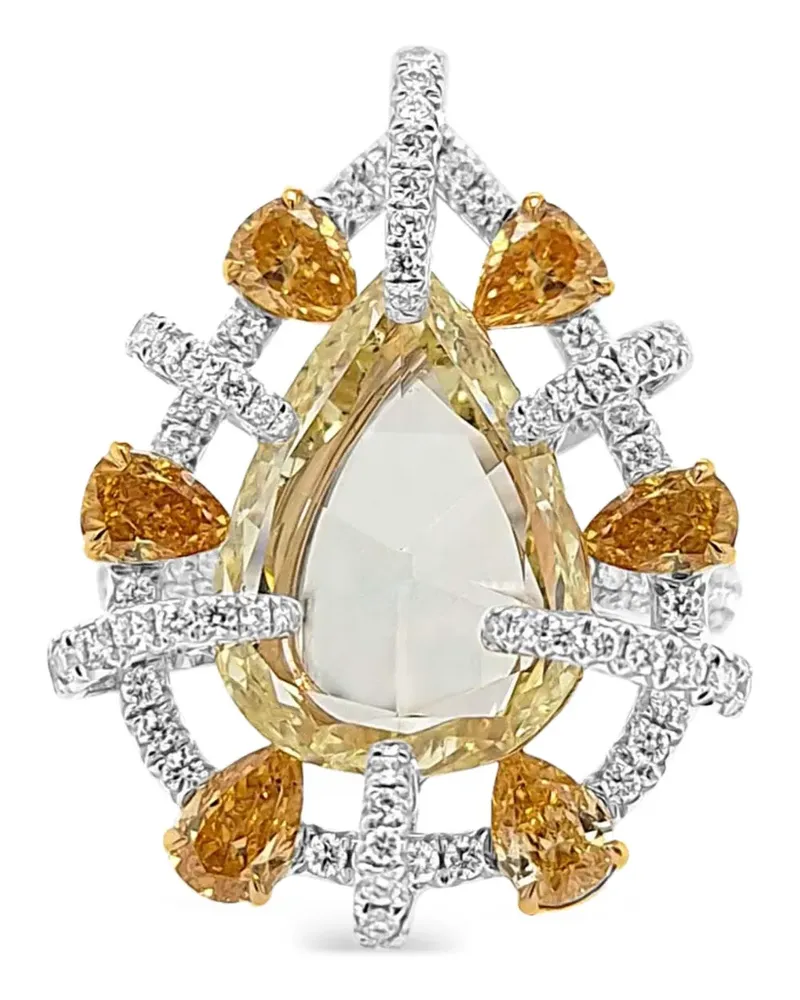 HYT Jewelry Cocktailring mit Diamant - Silber Silber