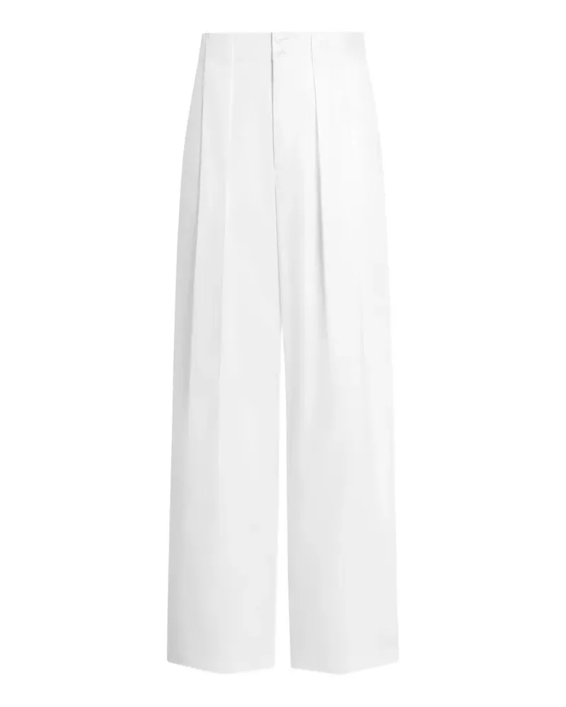 Dolce & Gabbana stretch-cotton gabardine trousers - Weiß Weiß