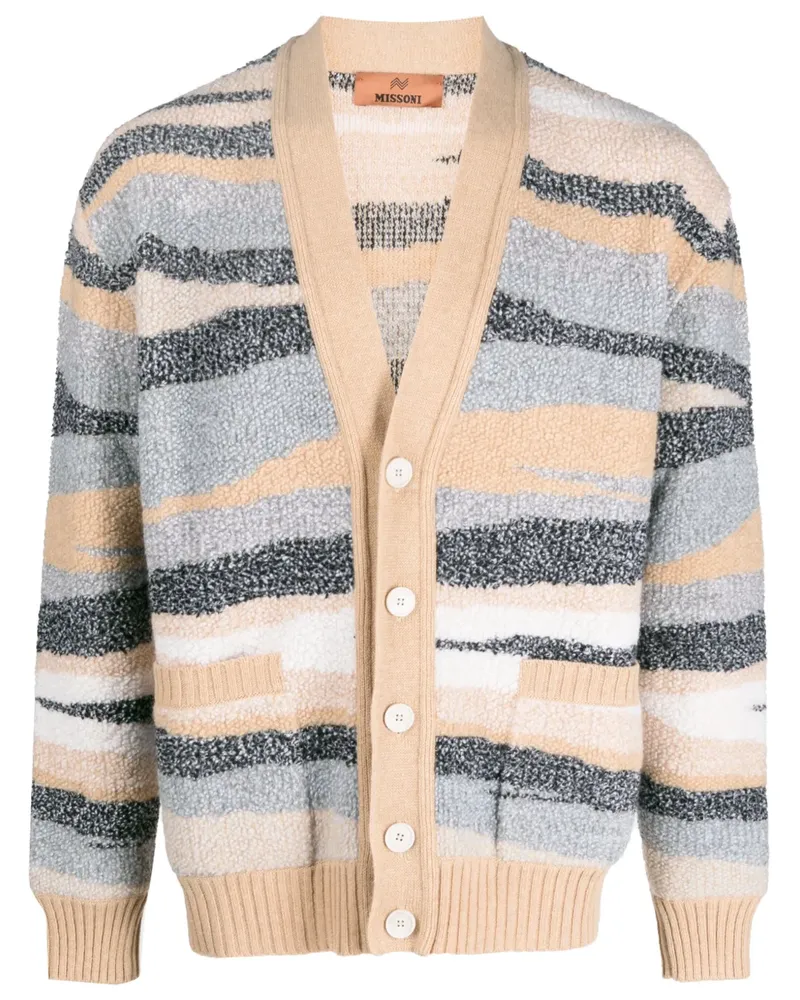 Missoni Cardigan mit Zickzackmuster - Nude Nude