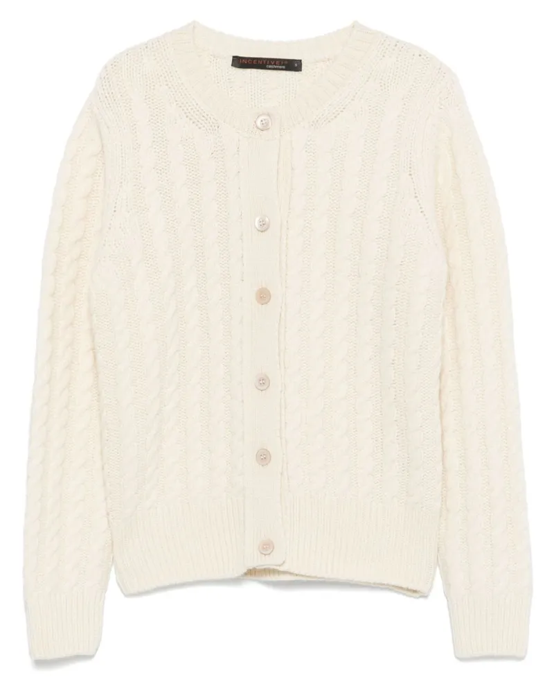 INCENTIVE! cashmere Bella Cardigan - Weiß Weiß