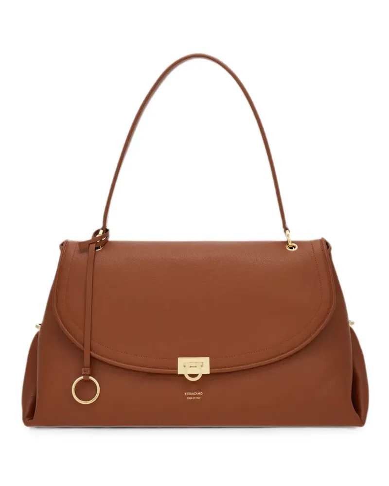 Ferragamo Gancini handbag (L) - Braun Braun
