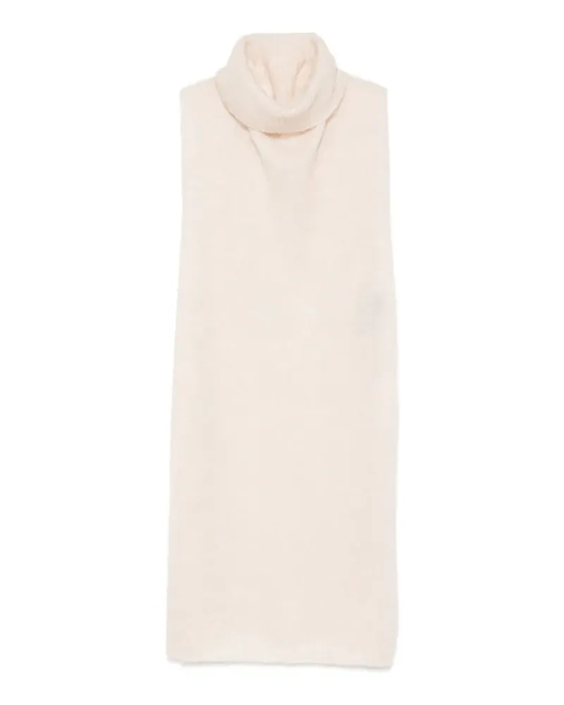 D.EXTERIOR roll-neck sleeveless midi dress - Nude Nude