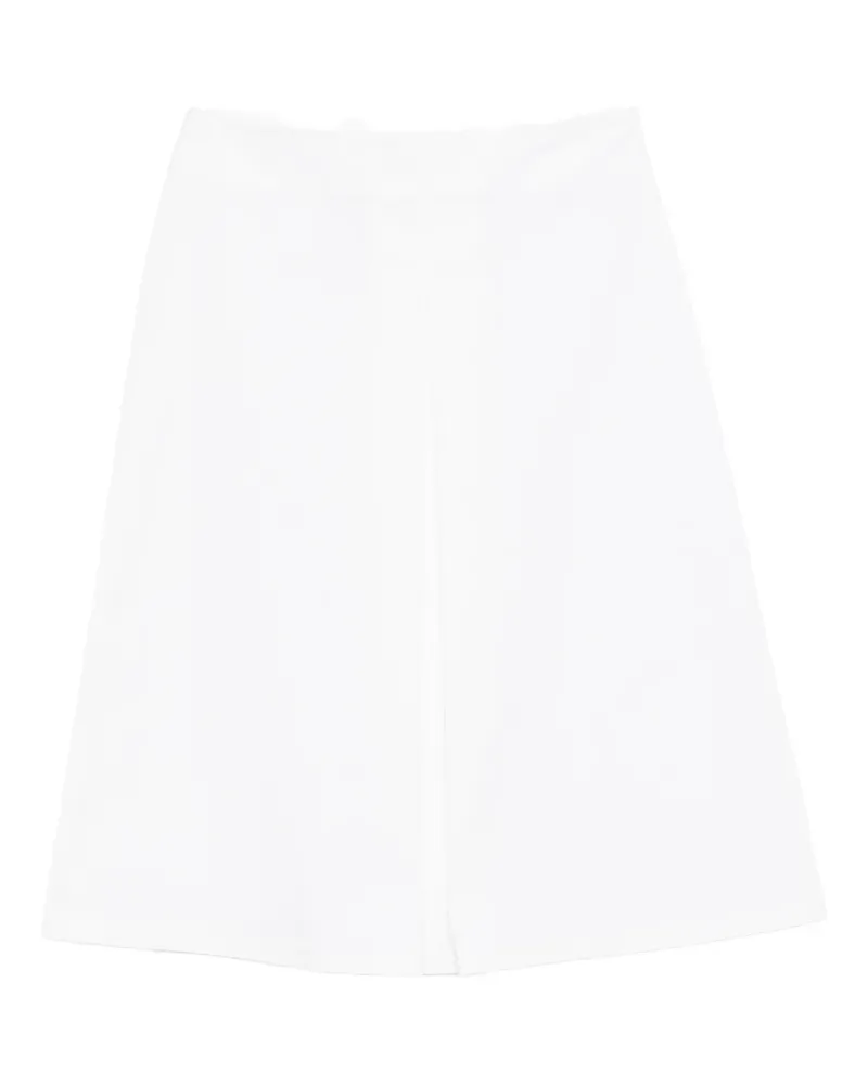 Alpha Studio side-zip midi A-line skirt - Weiß Weiß